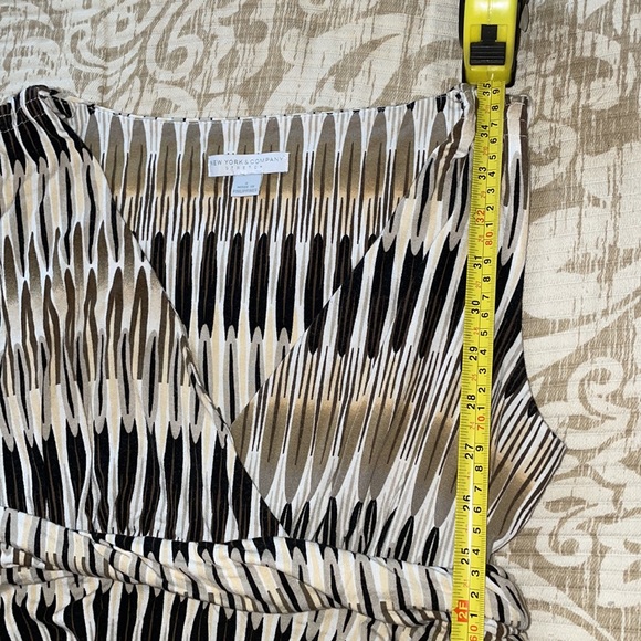 Tan Print Summer Dress - Picture 6 of 10